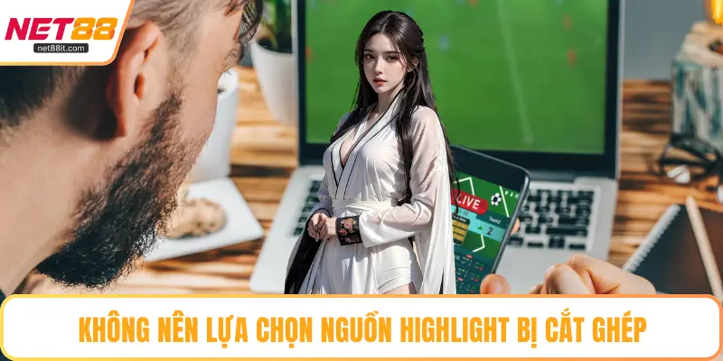 Không nên lựa chọn nguồn highlight bị cắt ghép